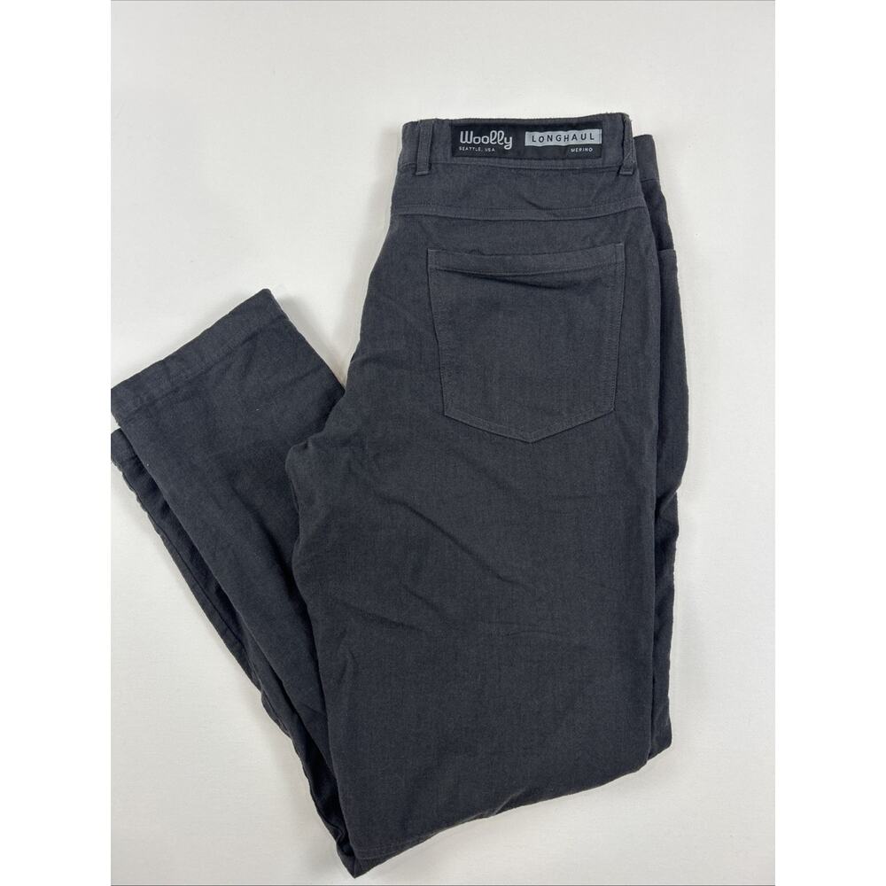 Woolly Longhaul Merino Wool Pants Hiking Outdoor Gray Mens 34x32 Active Outdoors